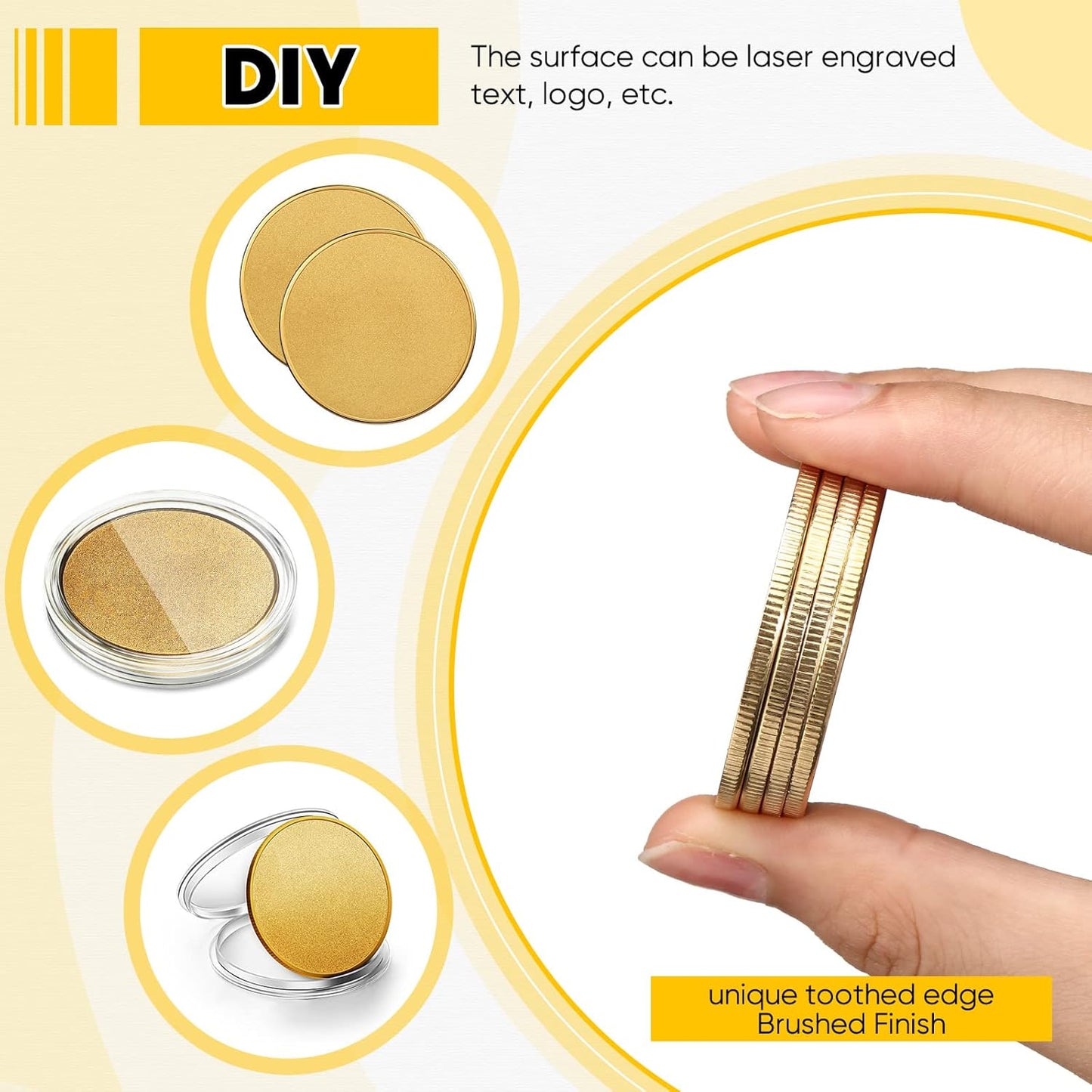 Custom Engraved Brass coin