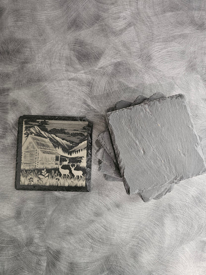 Coaster Slate Custom Engraved